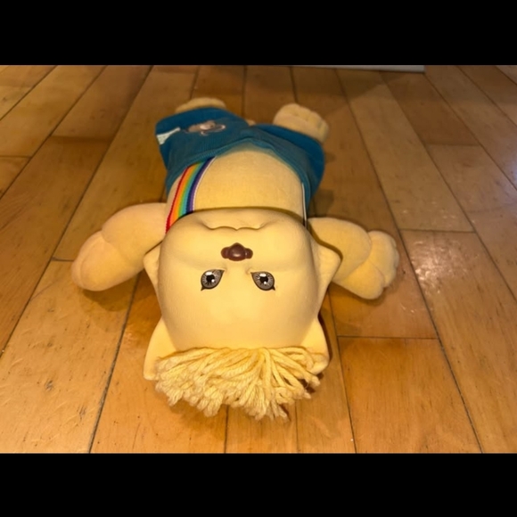 Vintage Plush Cat Doll with Rainbow Straps Koosas Cat - Picture 5 of 8